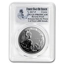 2017 Falkland Islands 1 oz Silver Britannia Reverse Proof PR-69 2017 Falkland Islands 1 oz Silver Britannia Reverse Proof PR-69